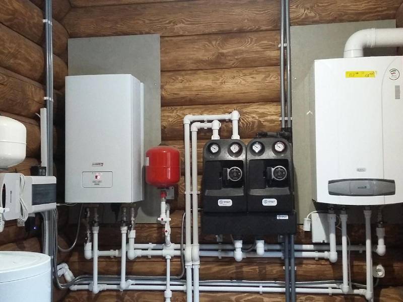 Настенный газовый котел с обвязкой 